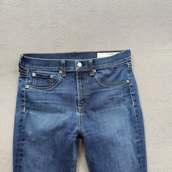Rag & Bone Jeans Womens 29 Blue High Rise Skinny Bedford Stretch Denim - Picture 10 of 11
